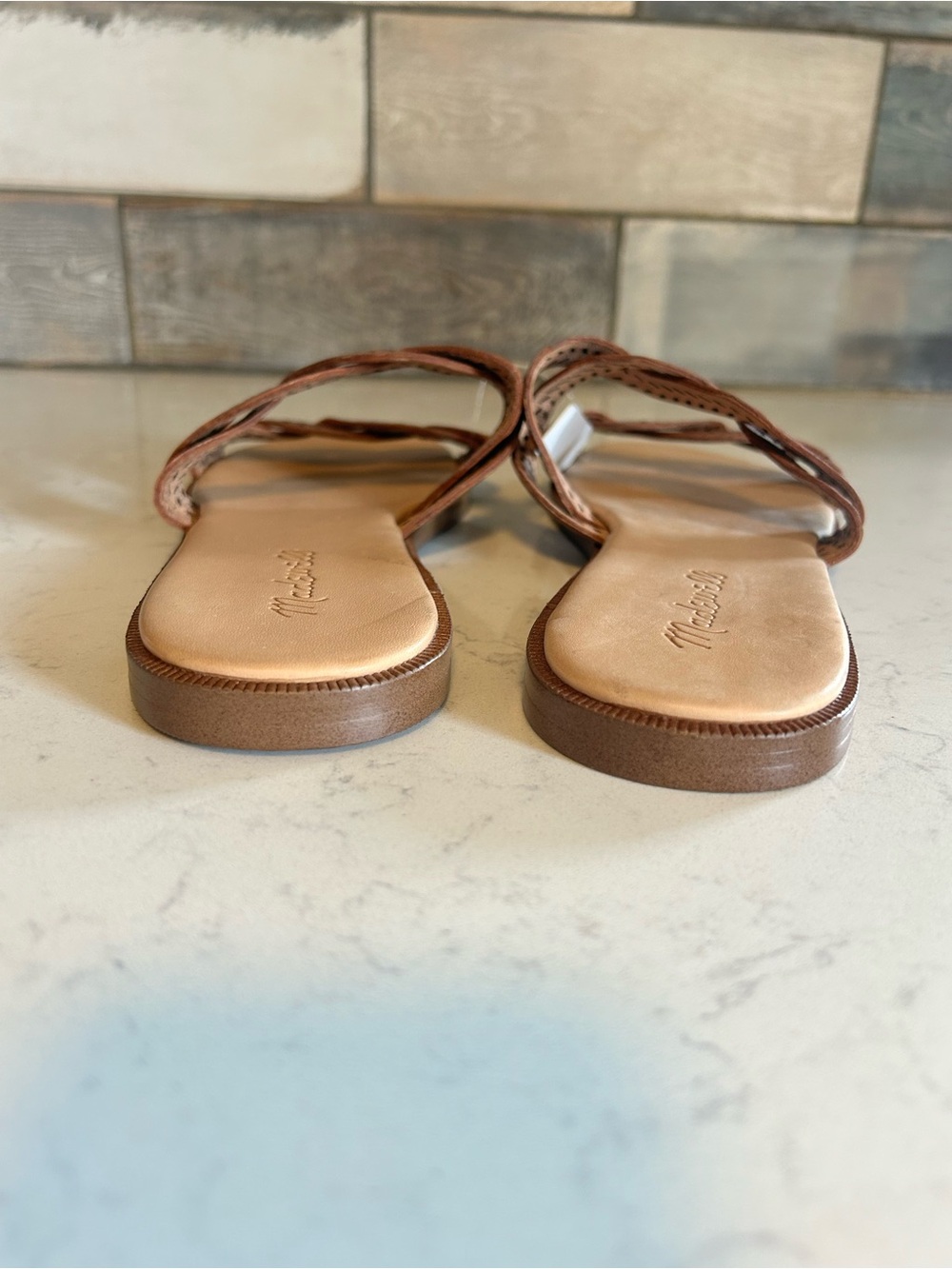 NWT Madewell Cora Leather Slide Sandals - Picture 8 of 12